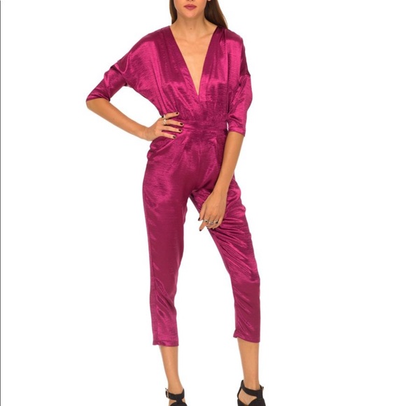 NWT Motel raspberry jumpsuit - Picture 5 of 7